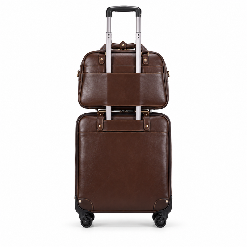 Classic Brown Two Piece Travel Set-2