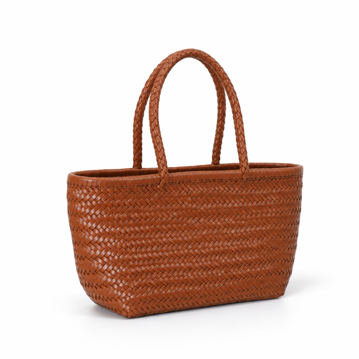 Handwoven Brown Everyday Carry Tote Bag-1