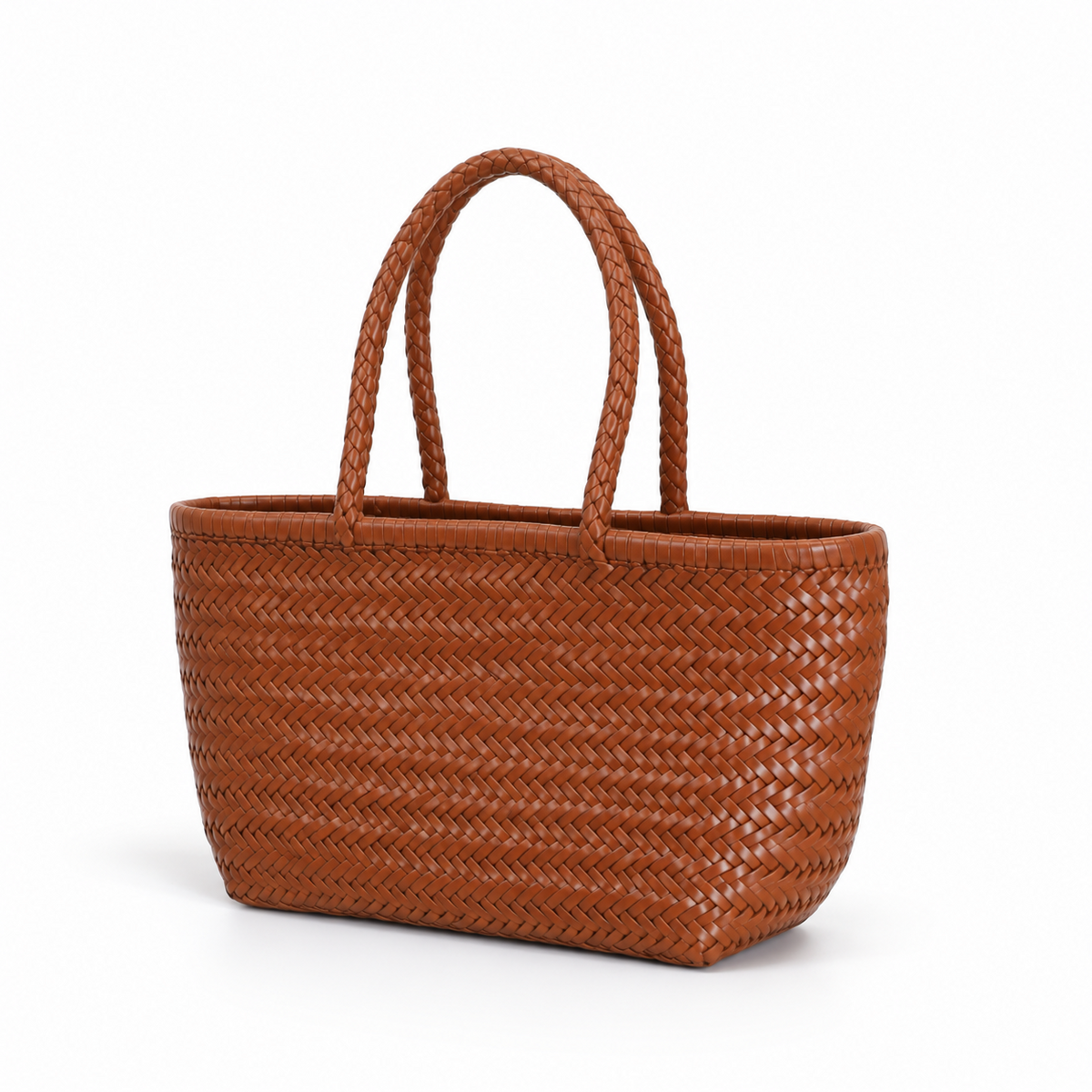 Handwoven Brown Everyday Carry Tote Bag-2