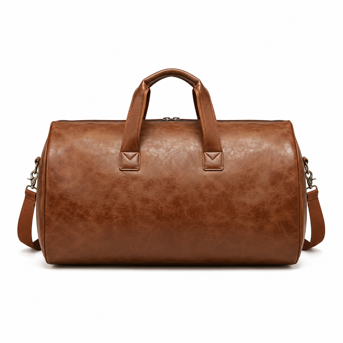 Brown Convertible Garment Overnight Travel Bag-2