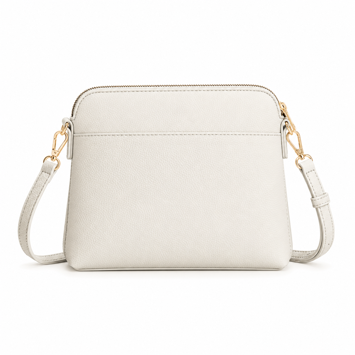 Elegant Beige Multi Pocket Crossbody Bag-2