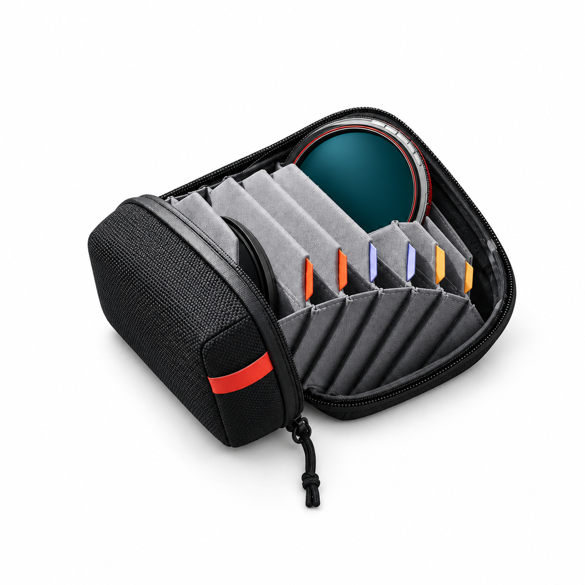 Compact Black Camera Lens Filter Pouch-2