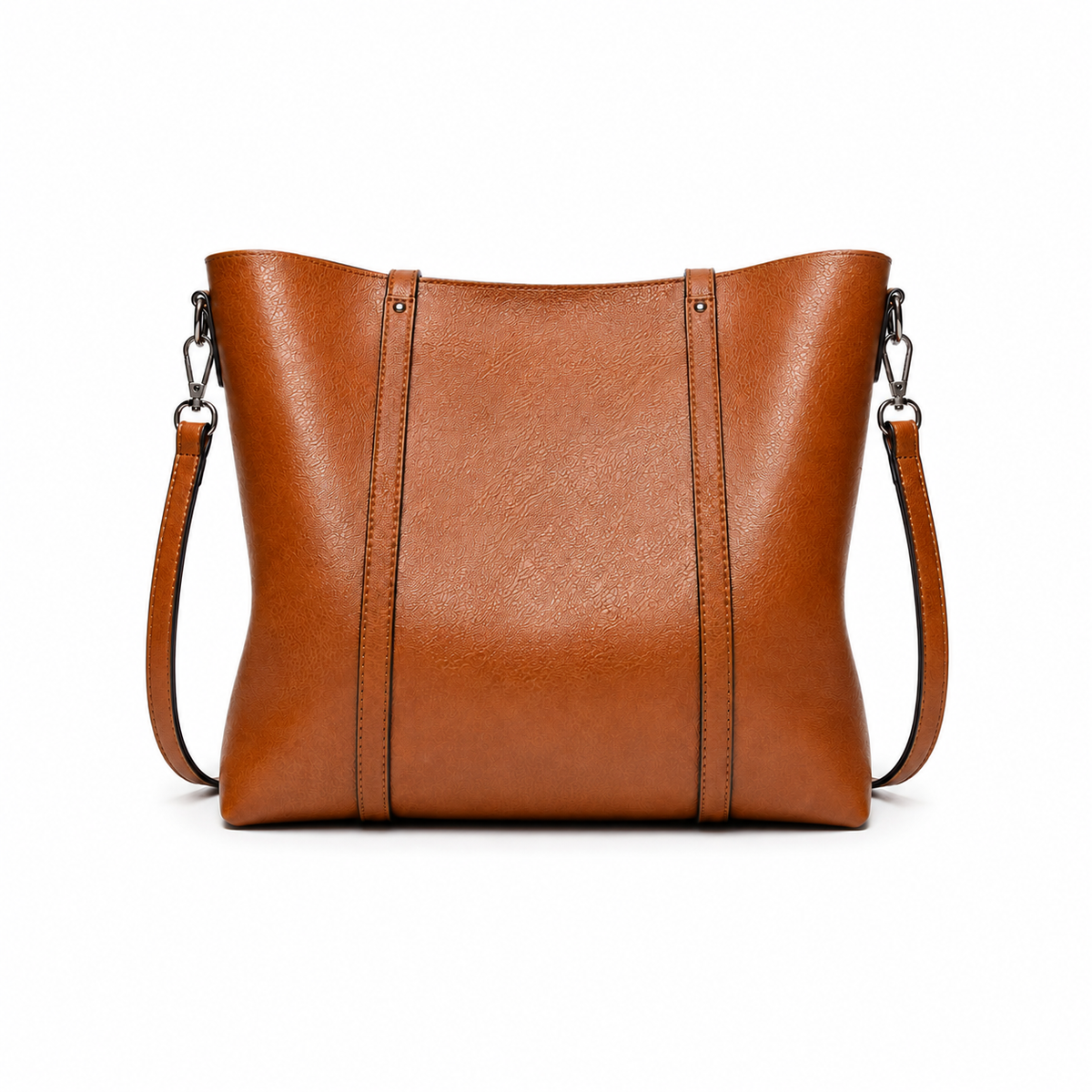 Vintage Leather Bag with Detachable Shoulder Strap-4