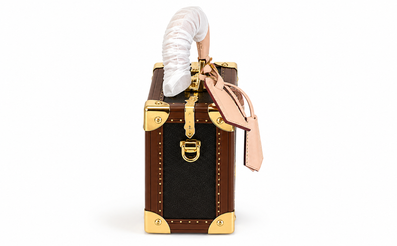 Luxury Vintage Trunk-Style Box Handbag-2