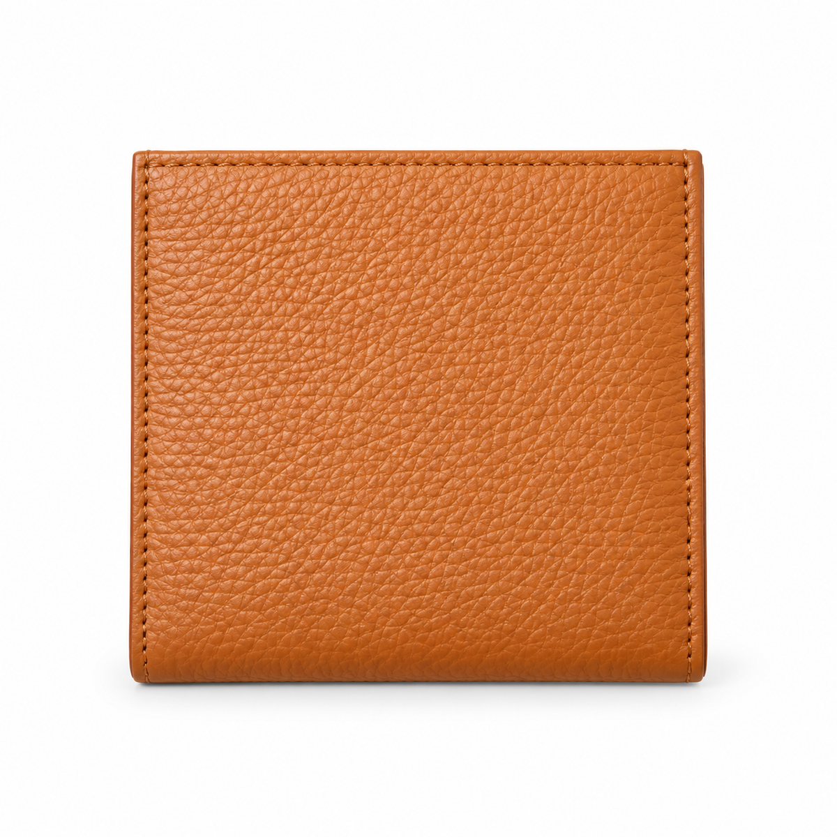 Caramel Tan Textured Snap Closure Wallet-2