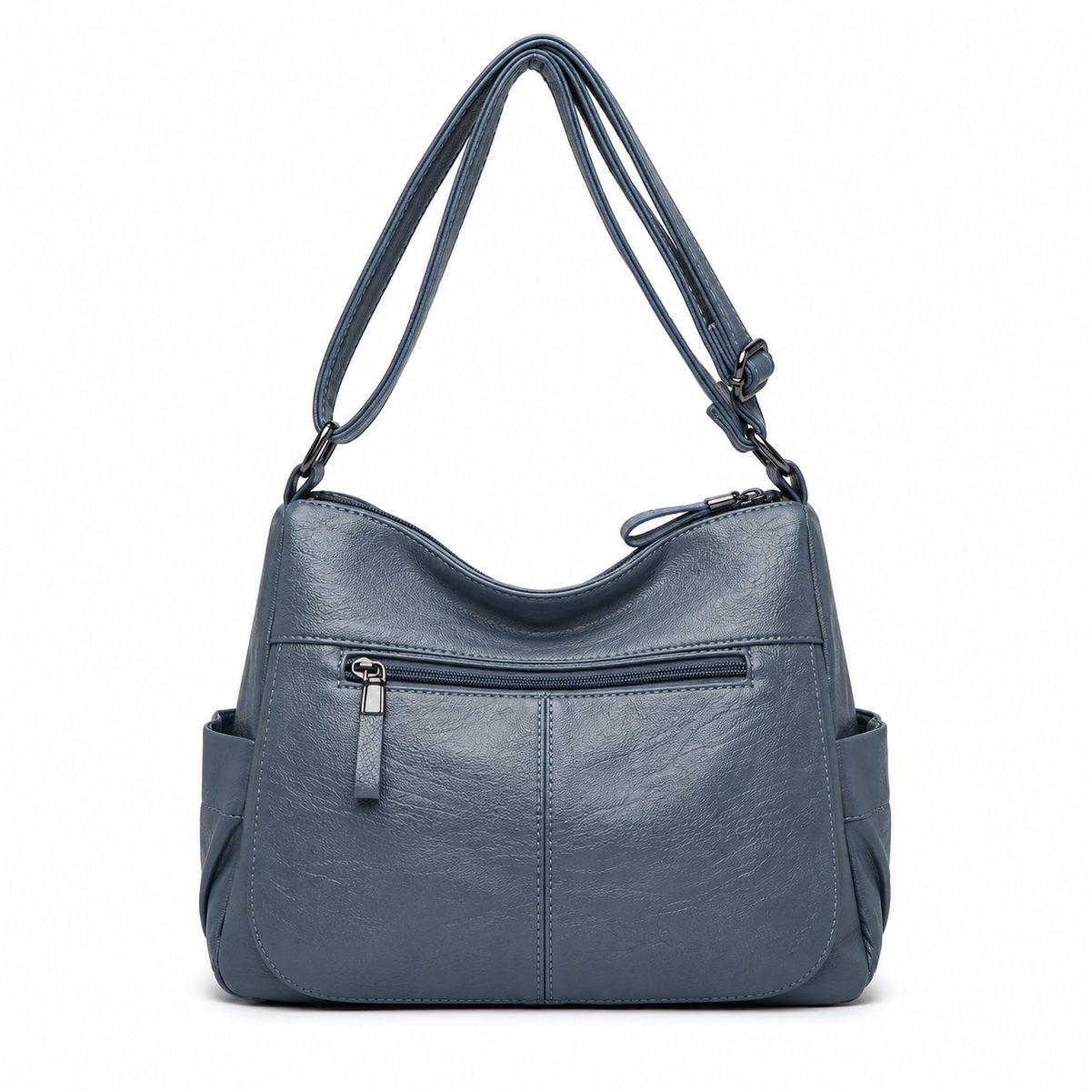 Light Blue Multi Pocket Crossbody Bag-2