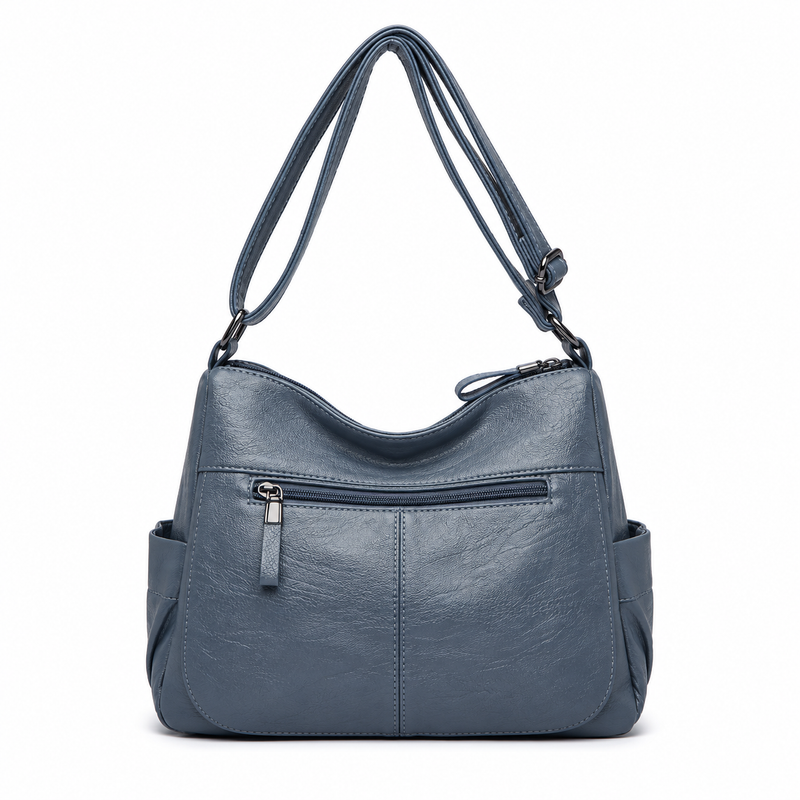 Light Blue Multi Pocket Crossbody Bag-2