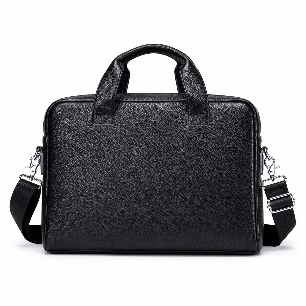 Classic Black Leather Briefcase For Professionals-2