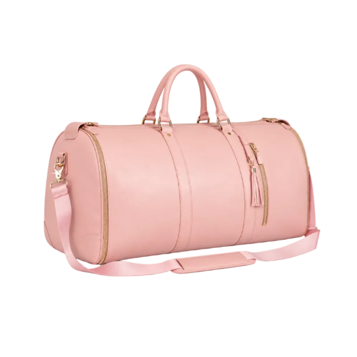 Pink Convertible Garment Overnight Travel Bag-1