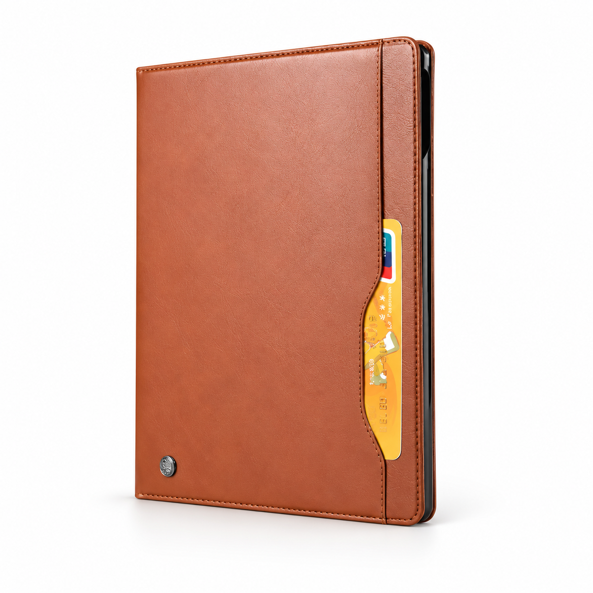 Brown Tablet Folio Case With Stand-3