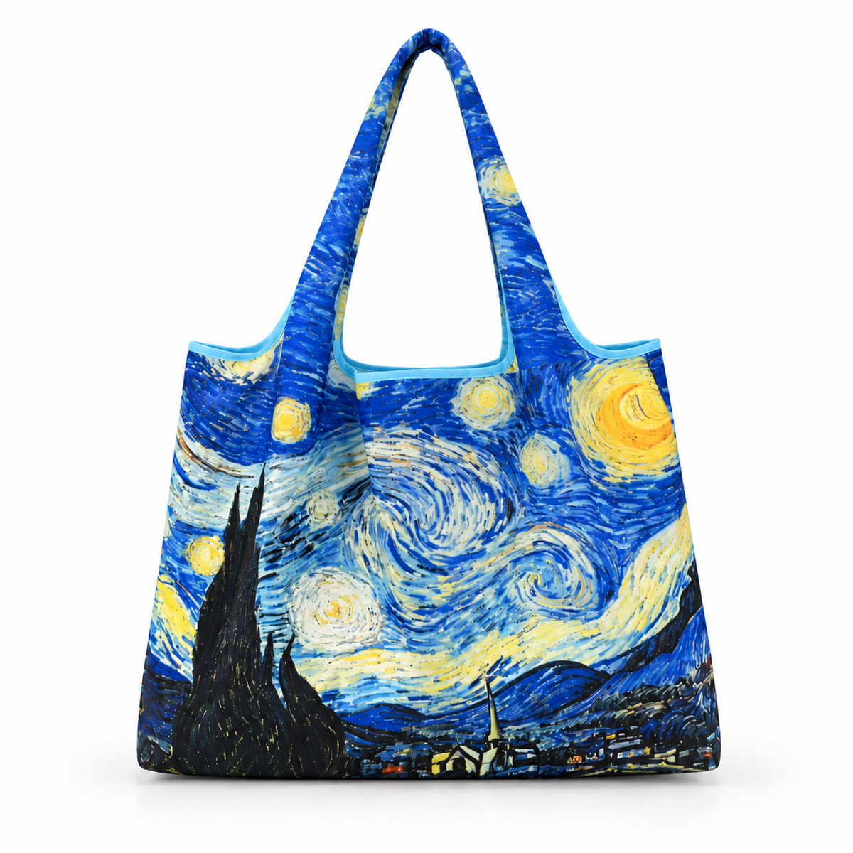Starry Night Artistic Printed Tote Bag-2