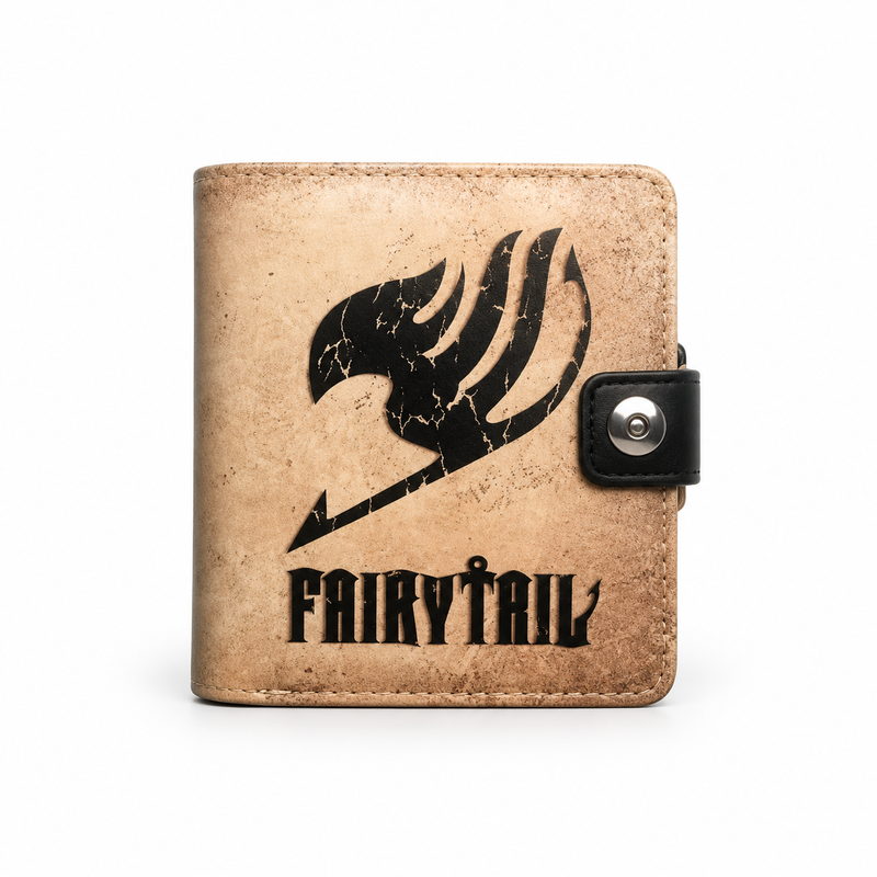 Vintage Beige Fairy Tail Snap Wallet-4