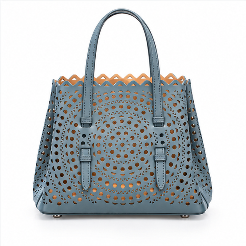 Elegant Laser Cut Tote Handbag Set-2