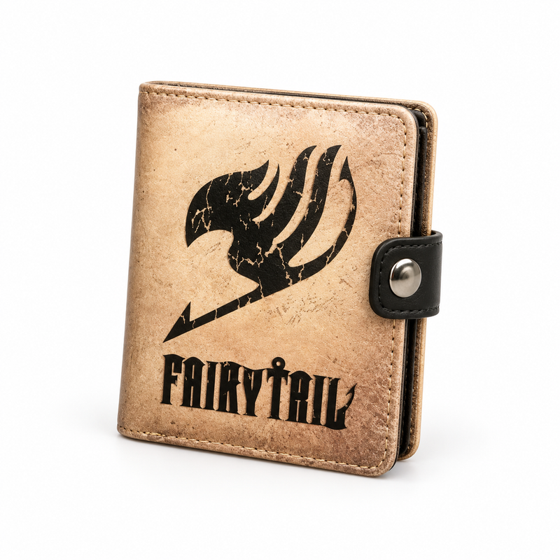 Vintage Beige Fairy Tail Snap Wallet-3