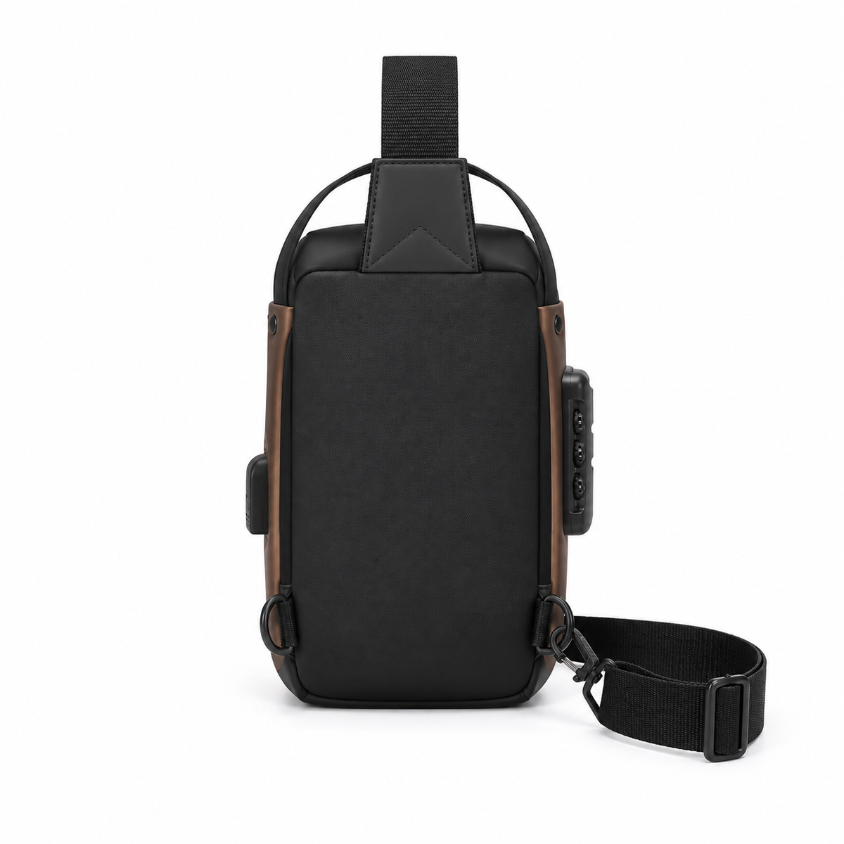 Modern Black Crossbody Sling Chest Bag-2