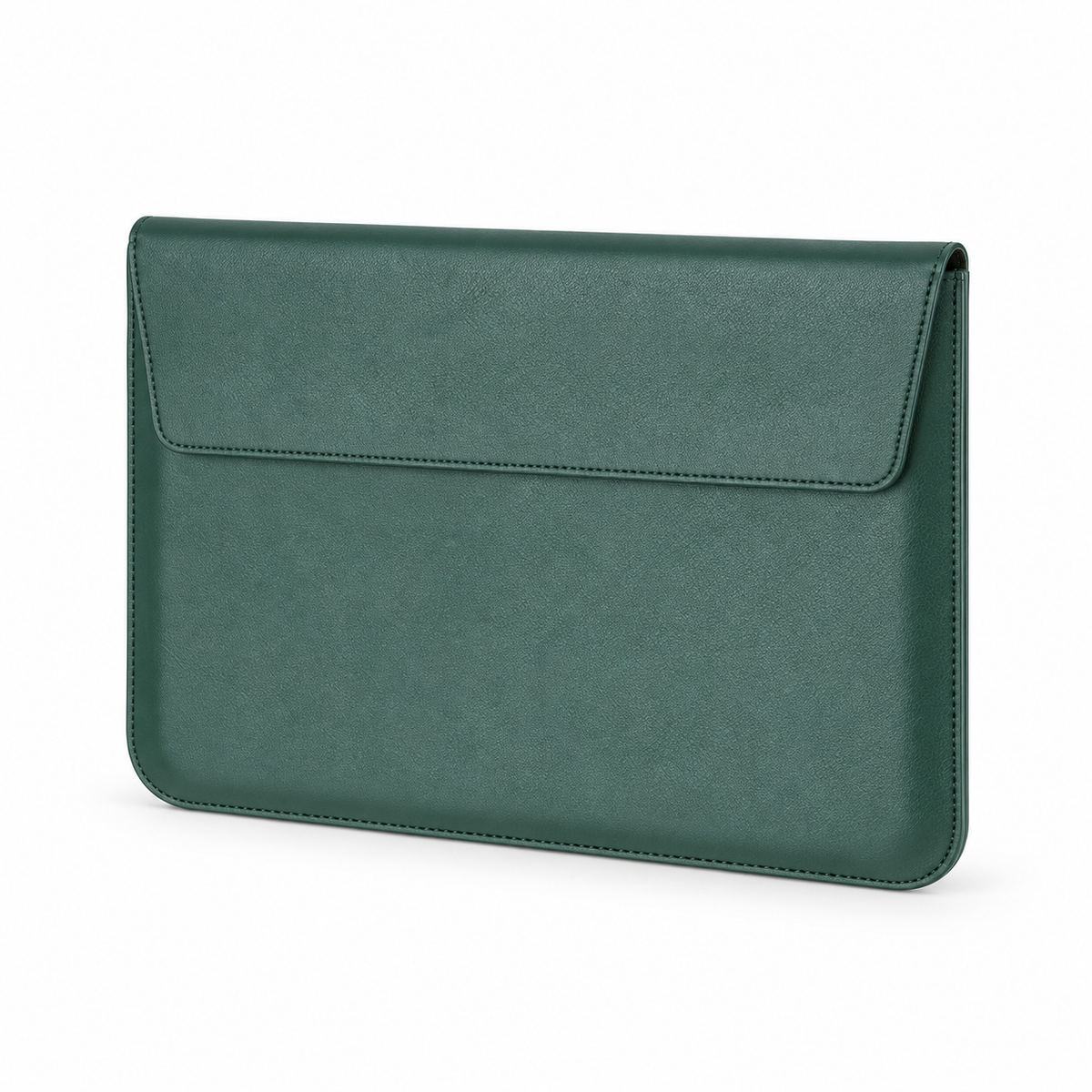 Green Leather Envelope Style Laptop Bag-3