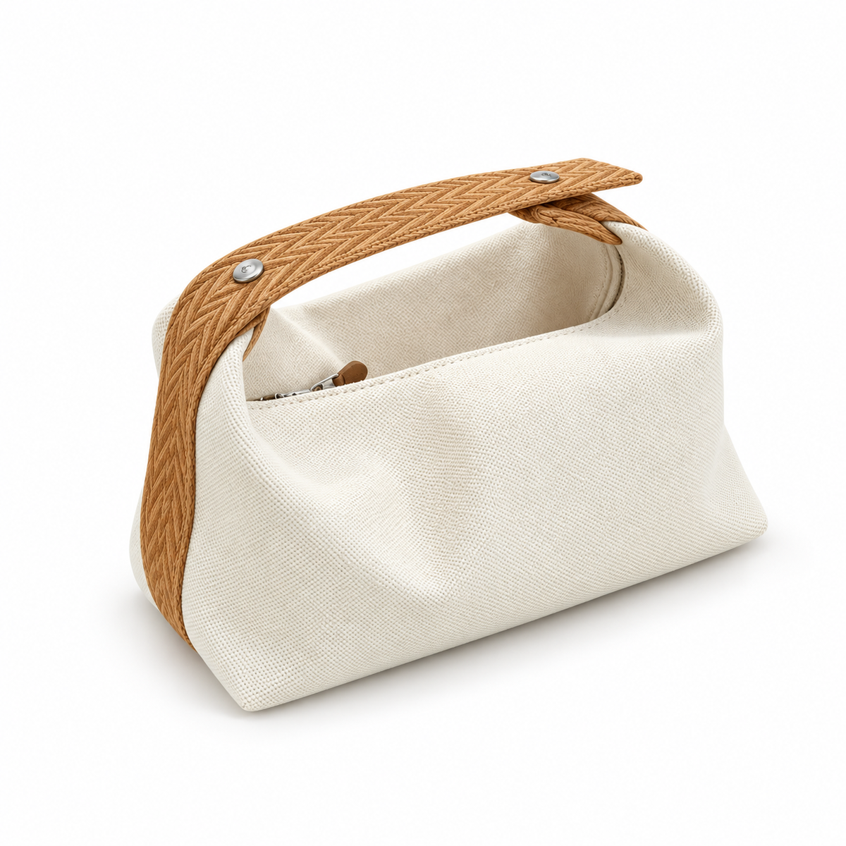 Camel Strap Minimalist Canvas Handbag Purse-3