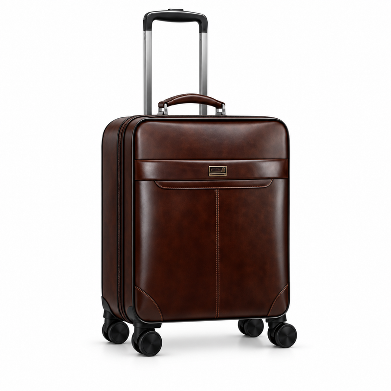 Classic Coffee Rolling Suitcase With Handle-1