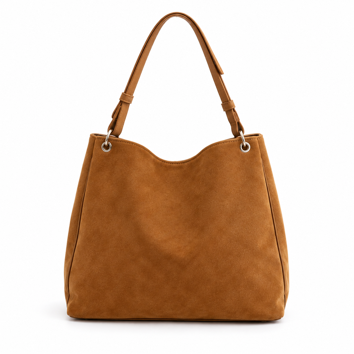 Vintage Suede Shoulder Tote Handbag Bag-4