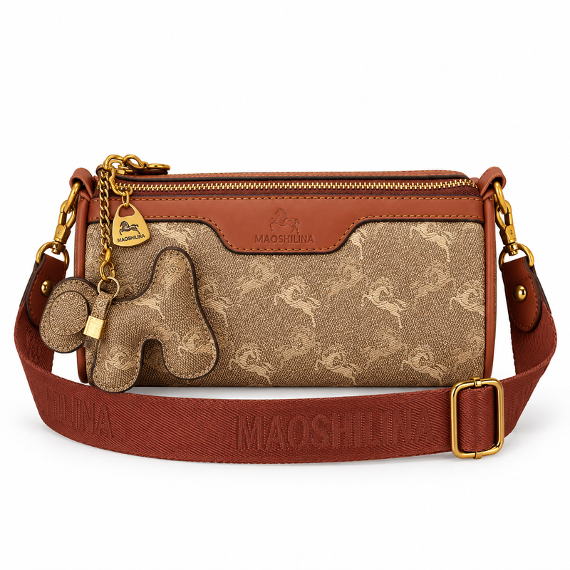Vintage Monogram Crossbody Shoulder Bag-4