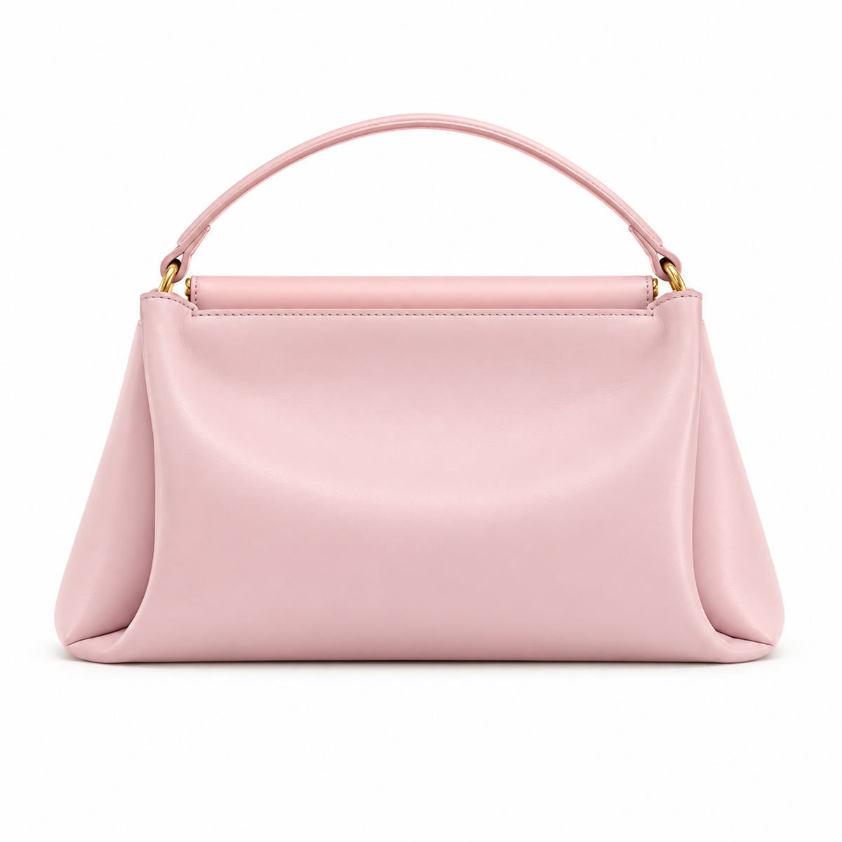 Elegant Blush Pink Gold Clasp Satchel-3