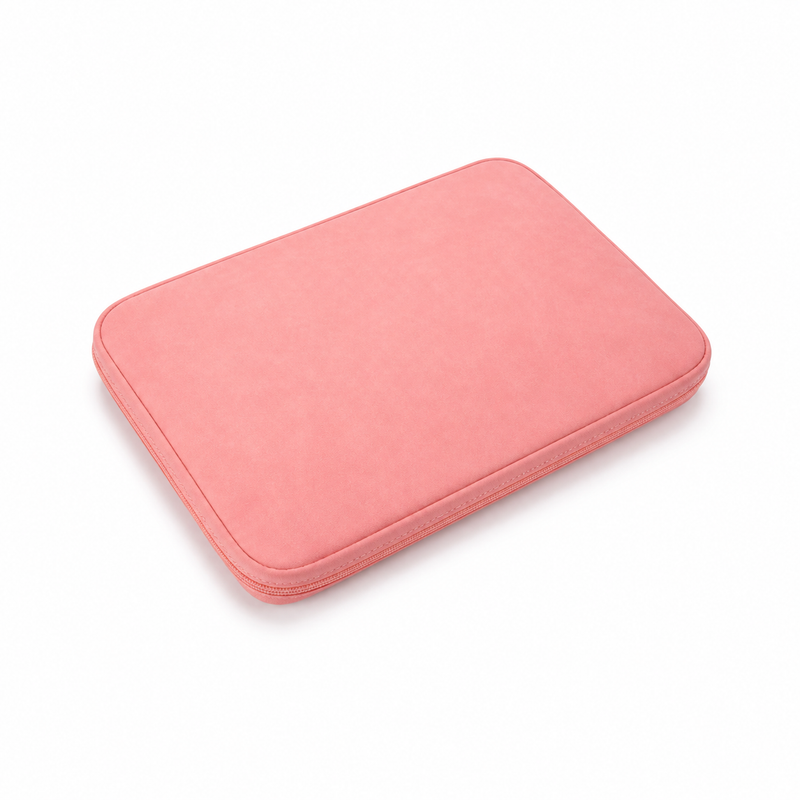 Pink Slim Zippered Protective Laptop Sleeve-2