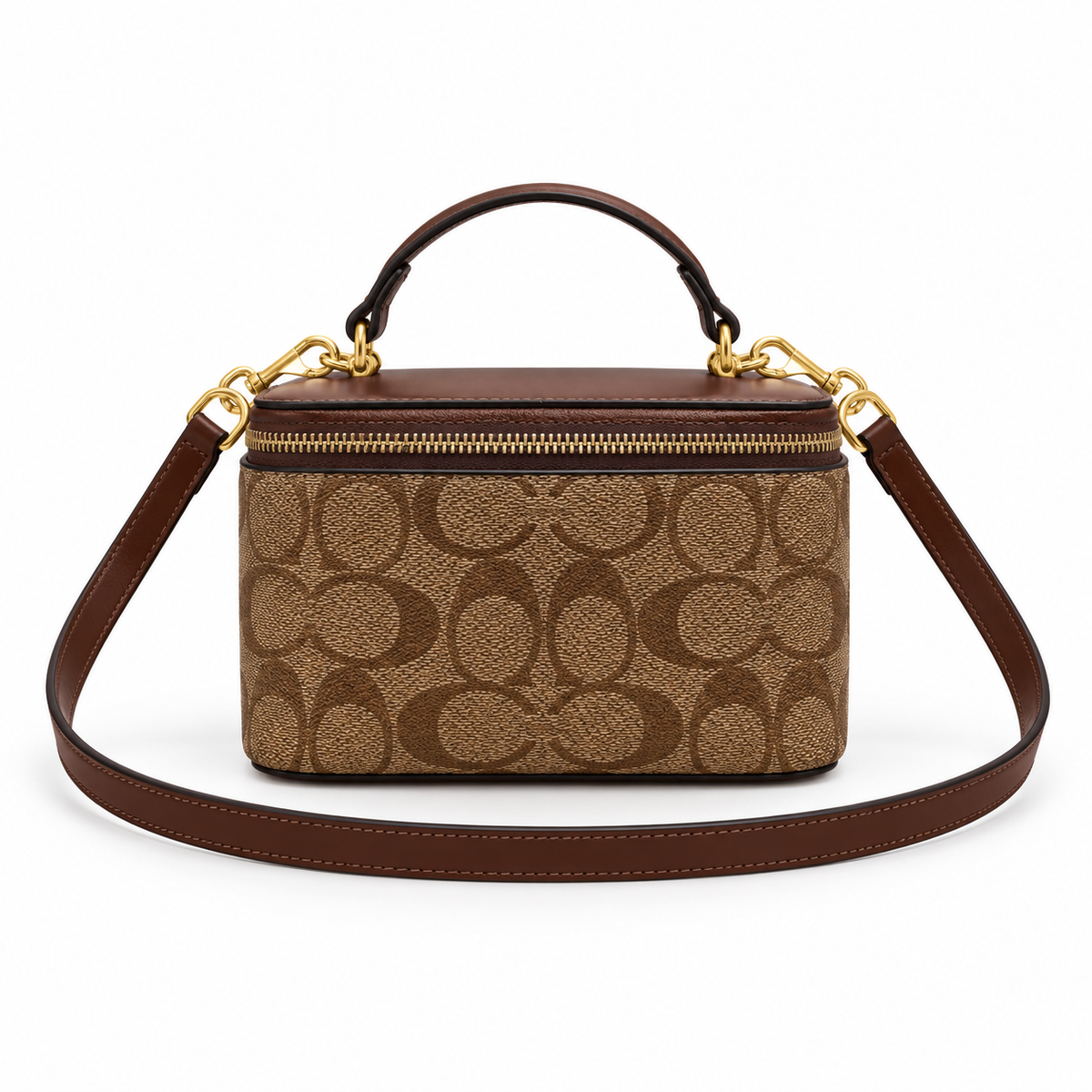 Classic Brown Monogram Box Crossbody Bag-3