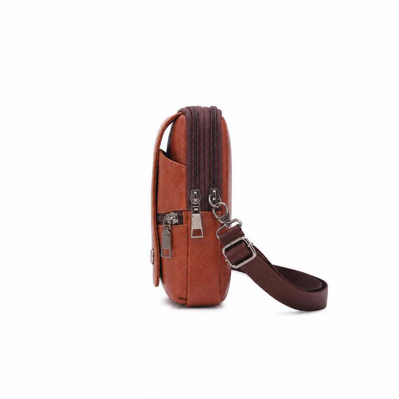Vintage Leather Crossbody Phone Bag-3