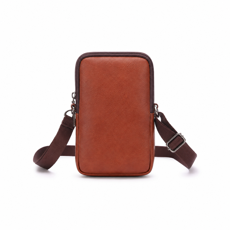 Vintage Leather Crossbody Phone Bag-2