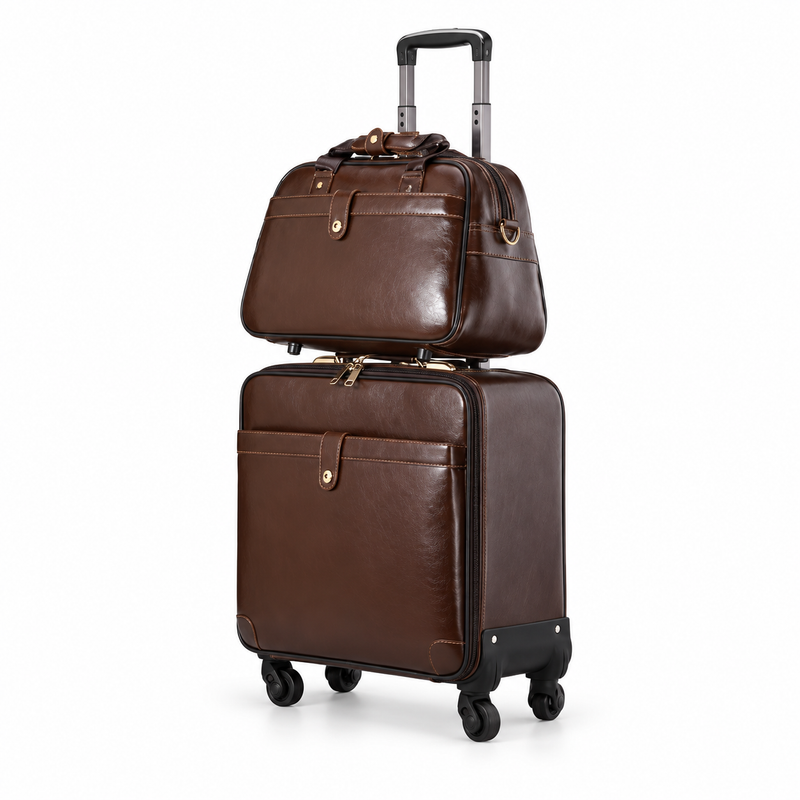 Classic Brown Two Piece Travel Set-3