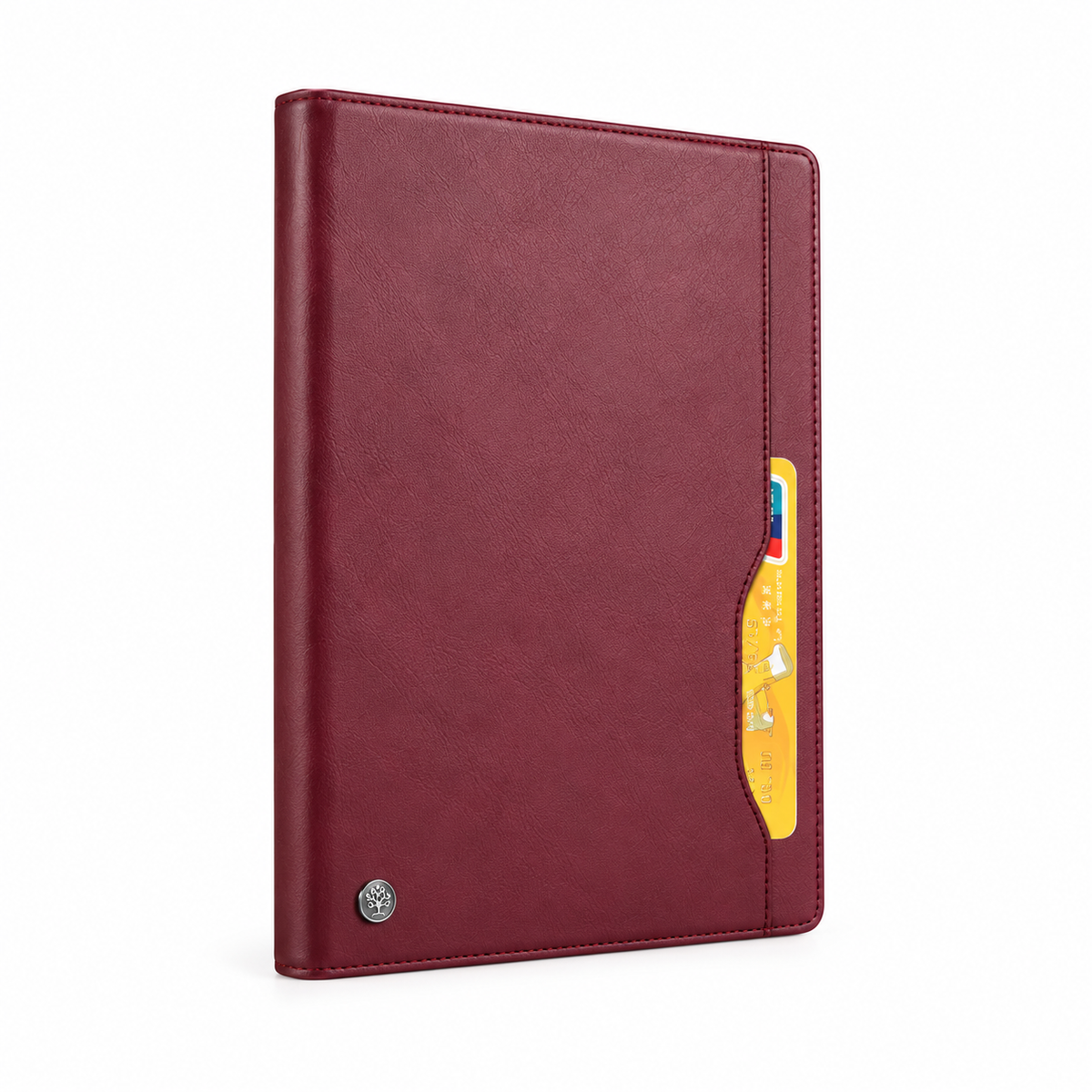 Burgundy Tablet Folio Case With Stand-1