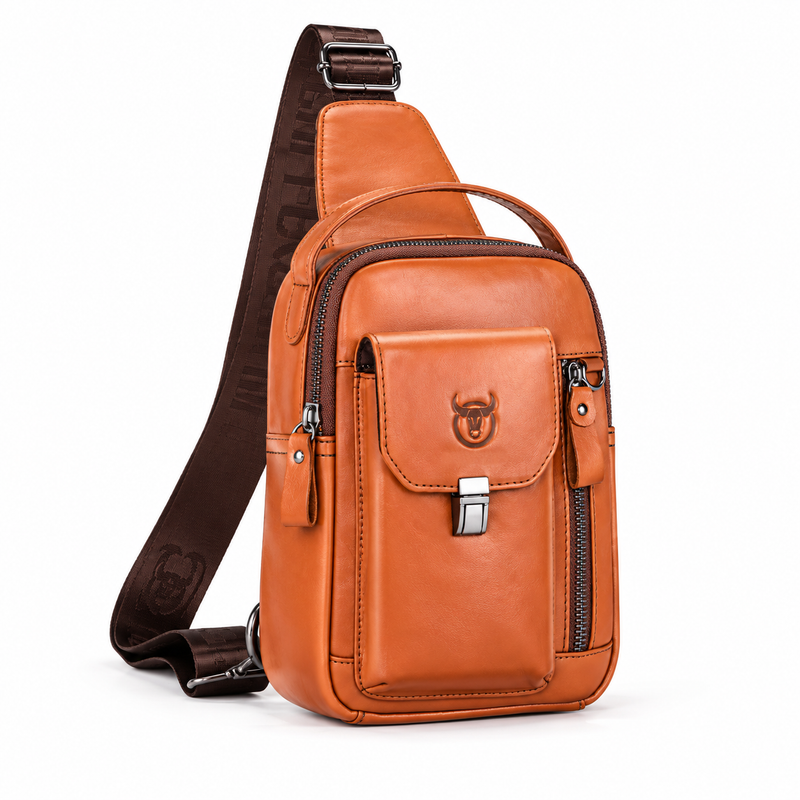 Classic Cognac Brown Everyday Sling Bag-1