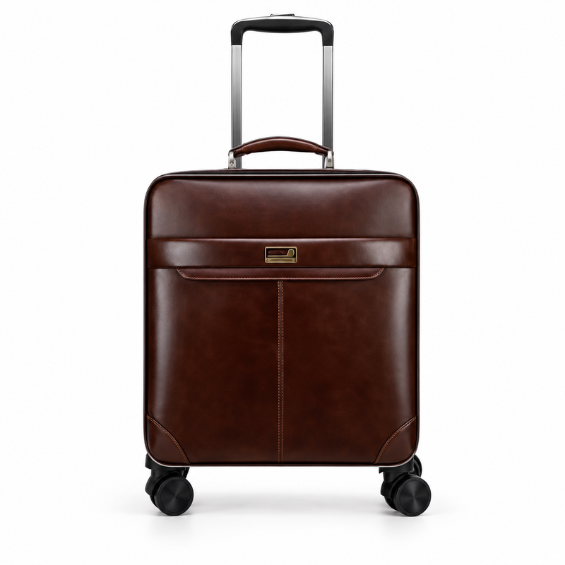 Classic Coffee Rolling Suitcase With Handle-3