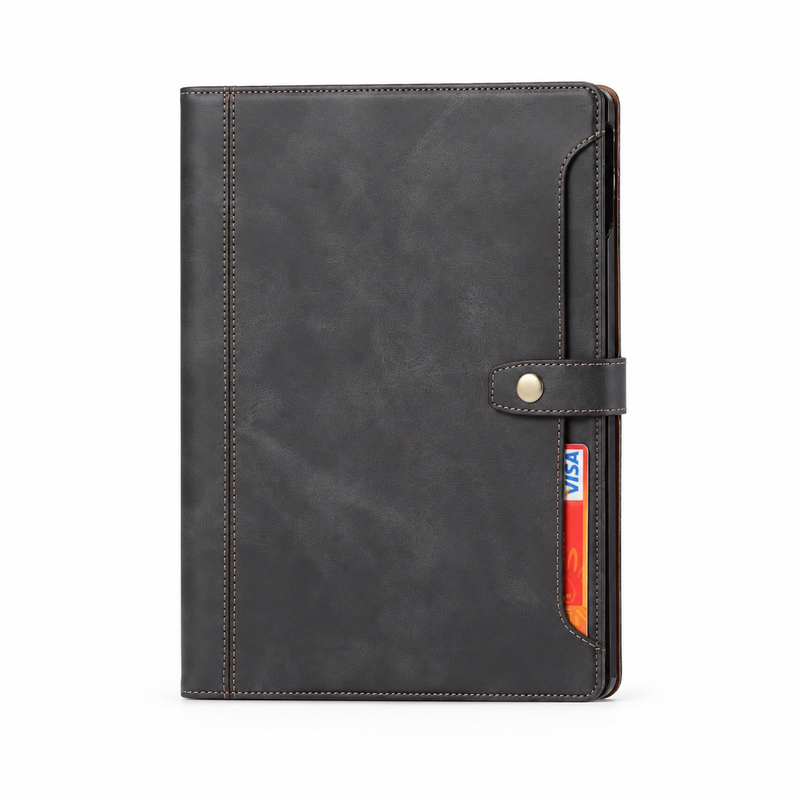 Charcoal Grey Tablet Folio With Closure-4