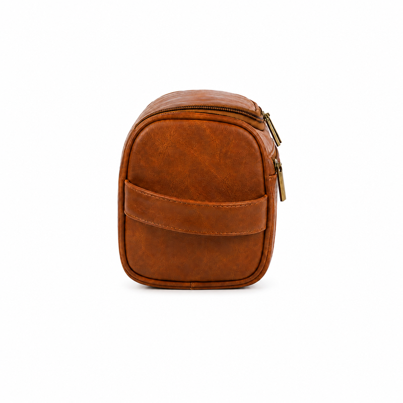 Vintage Leather Toiletry Bag for Men-3