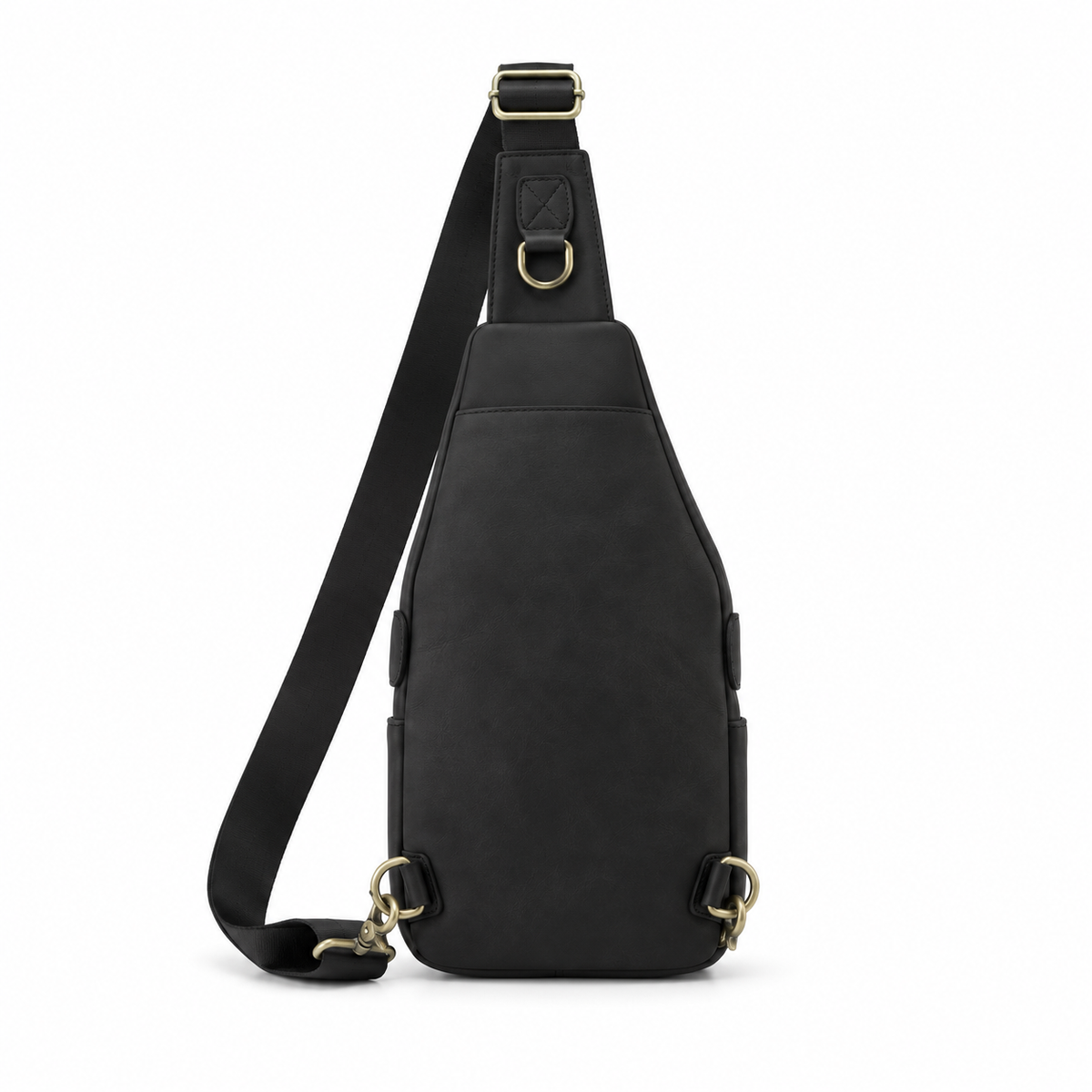 Vintage Black Adjustable Crossbody Sling Bag