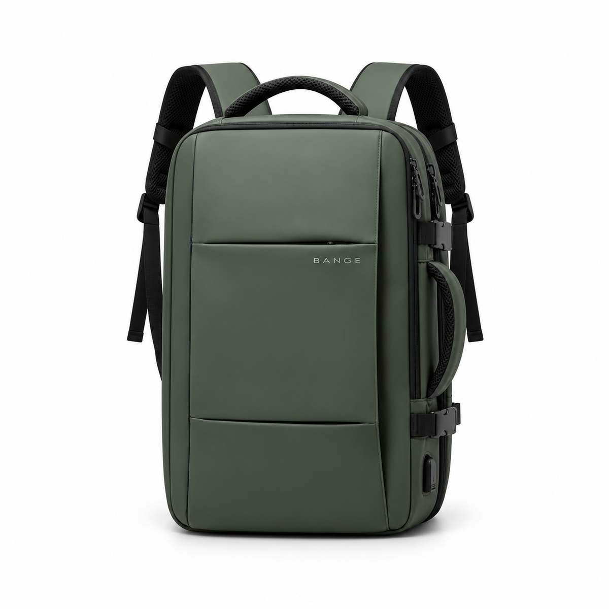 Olive Green Camera Backpack Travel Bag-2