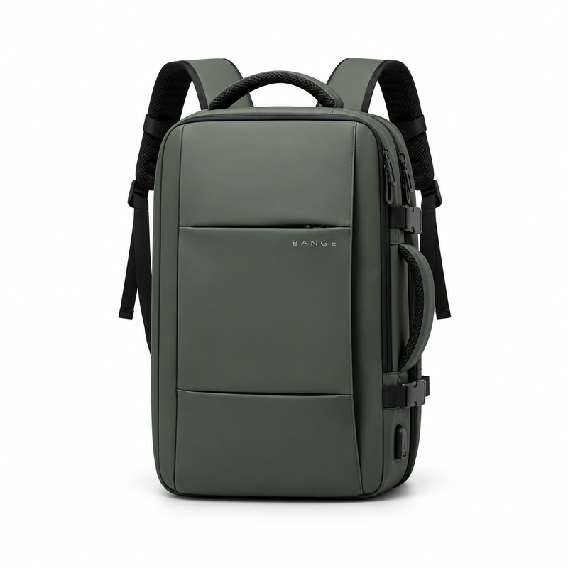 Olive Green Camera Backpack Travel Bag-2