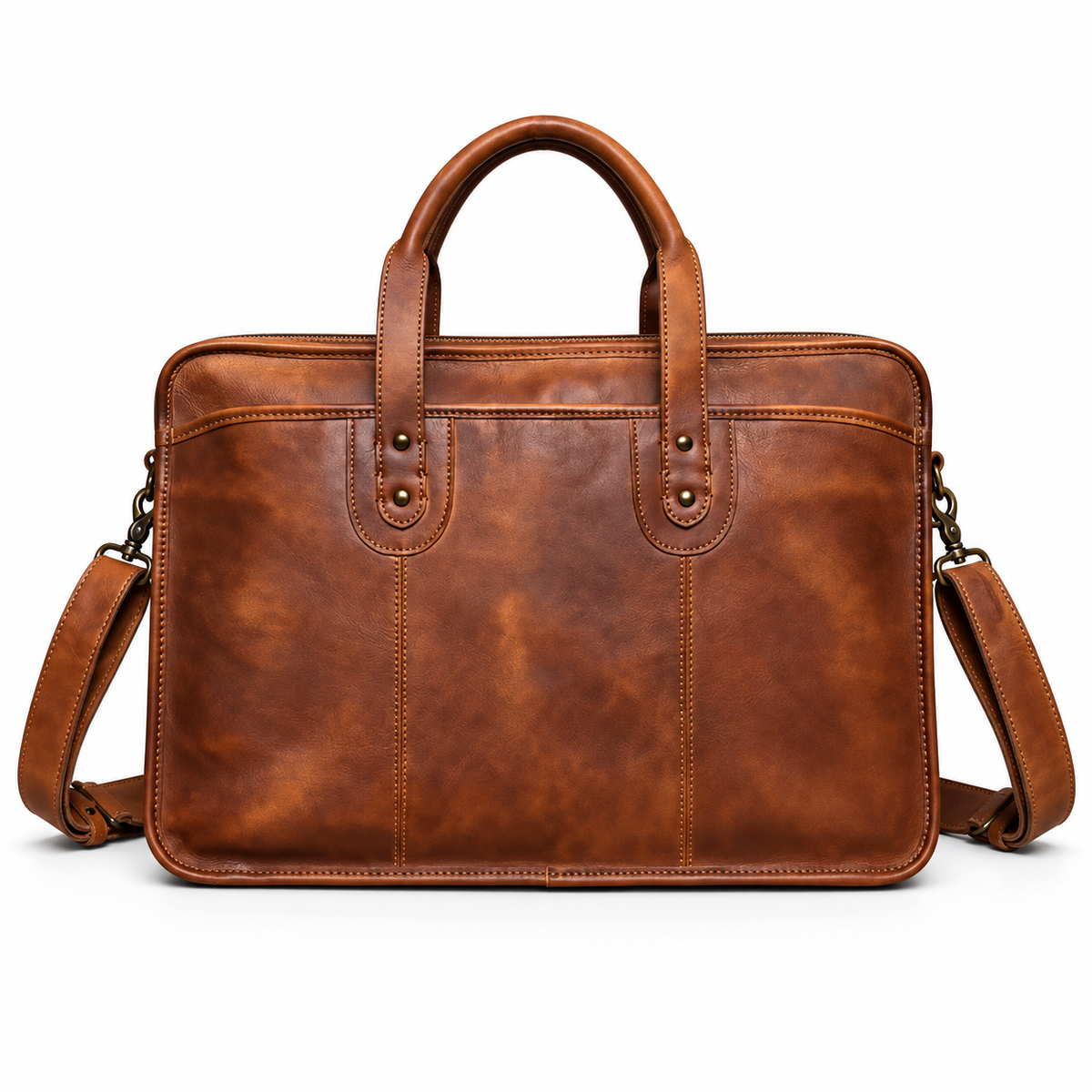 Vintage Brown Executive Briefcase Shoulder Bag