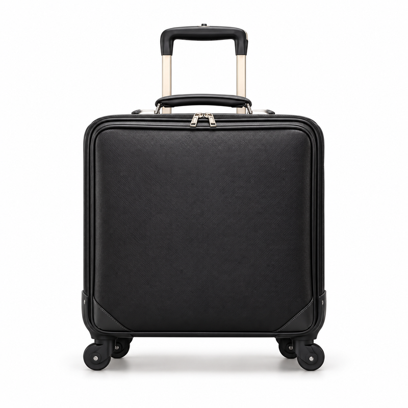 Black Business Trolley Bag With Wheels-2