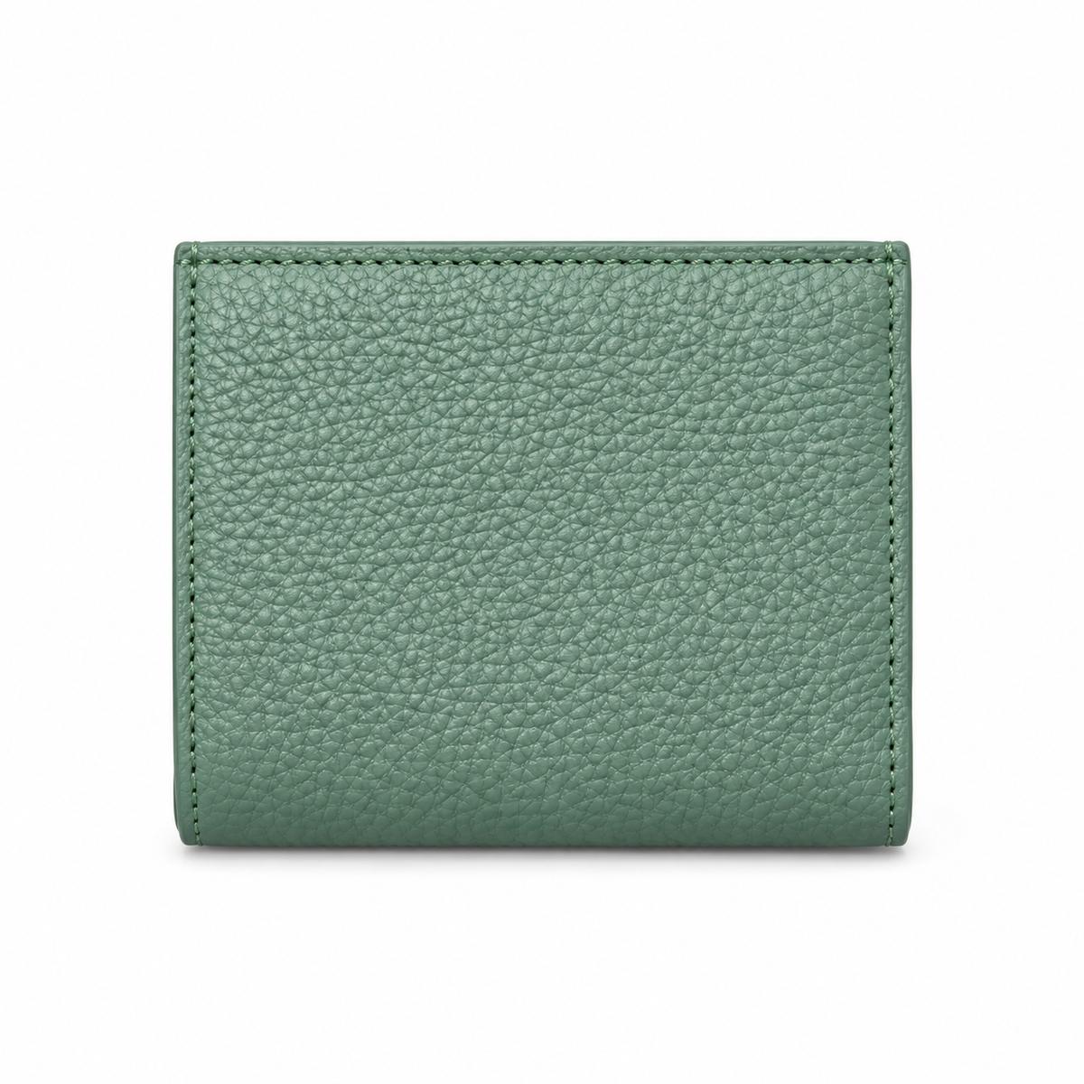 Sage Green Textured Snap Cardholder Wallet-2
