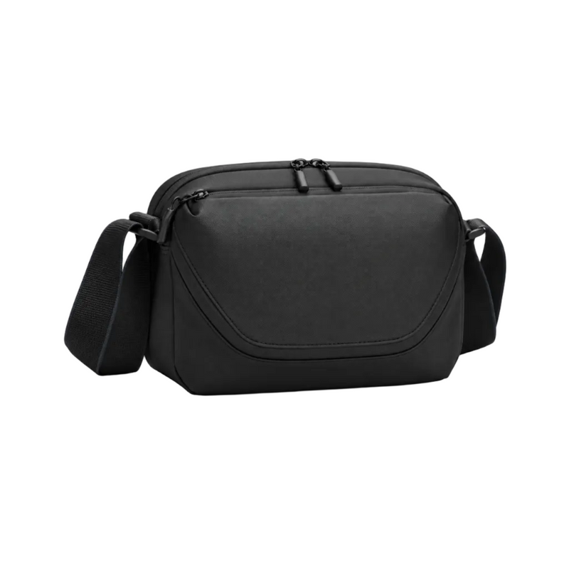 Black Everyday Crossbody Bag With Zippers-1