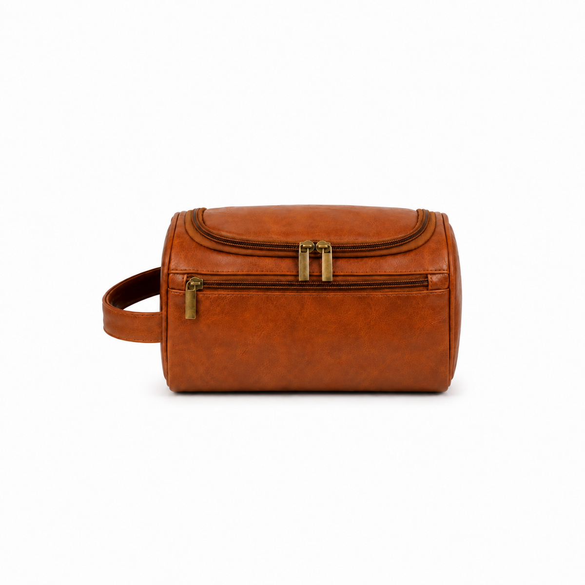 Vintage Leather Toiletry Bag for Men-2