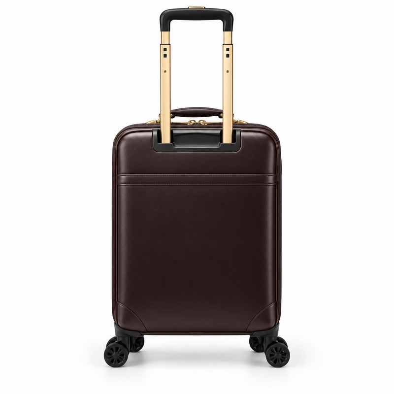 Brown Business Travel Spinner Suitcase-2
