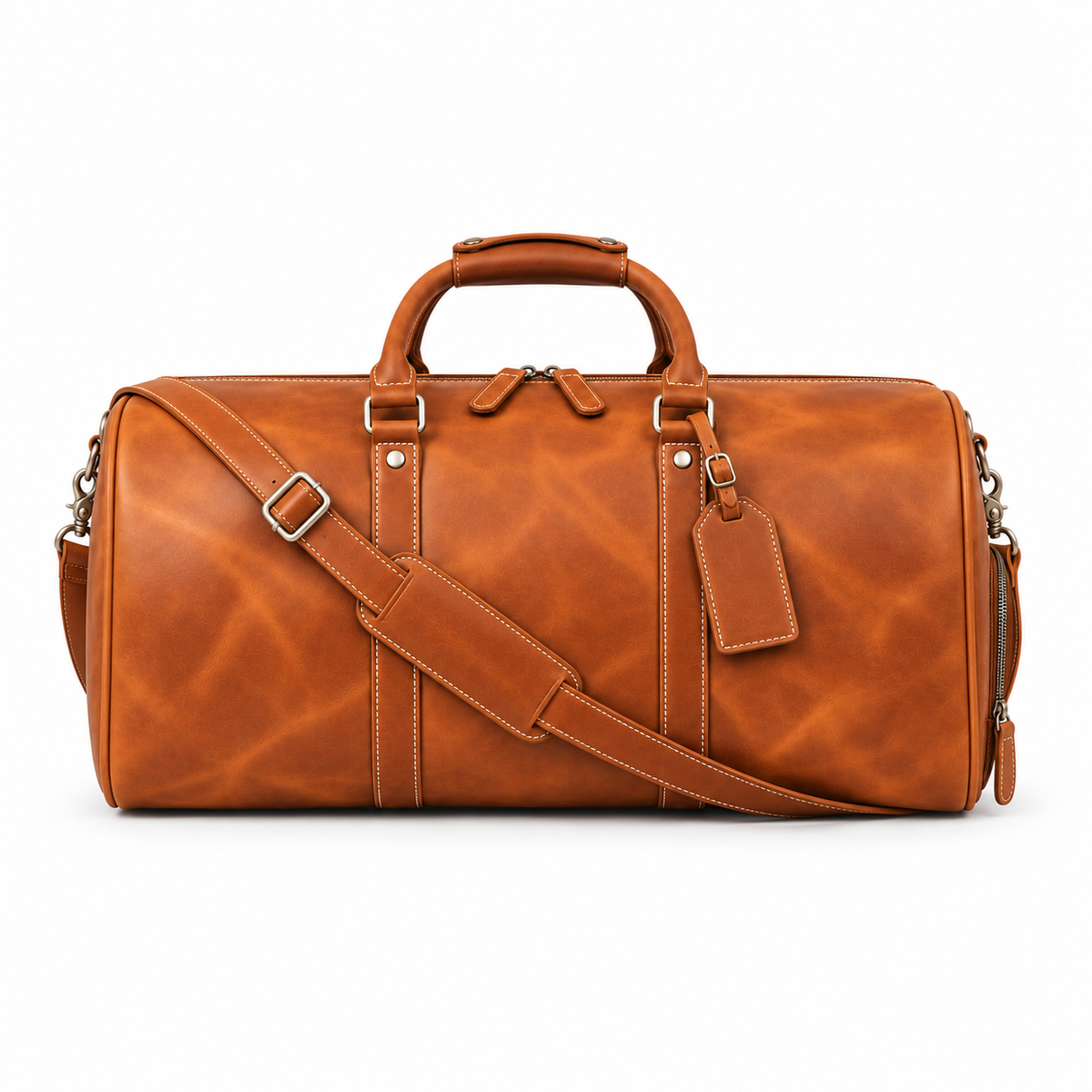 Light Brown Classic Weekend Travel Duffel-4