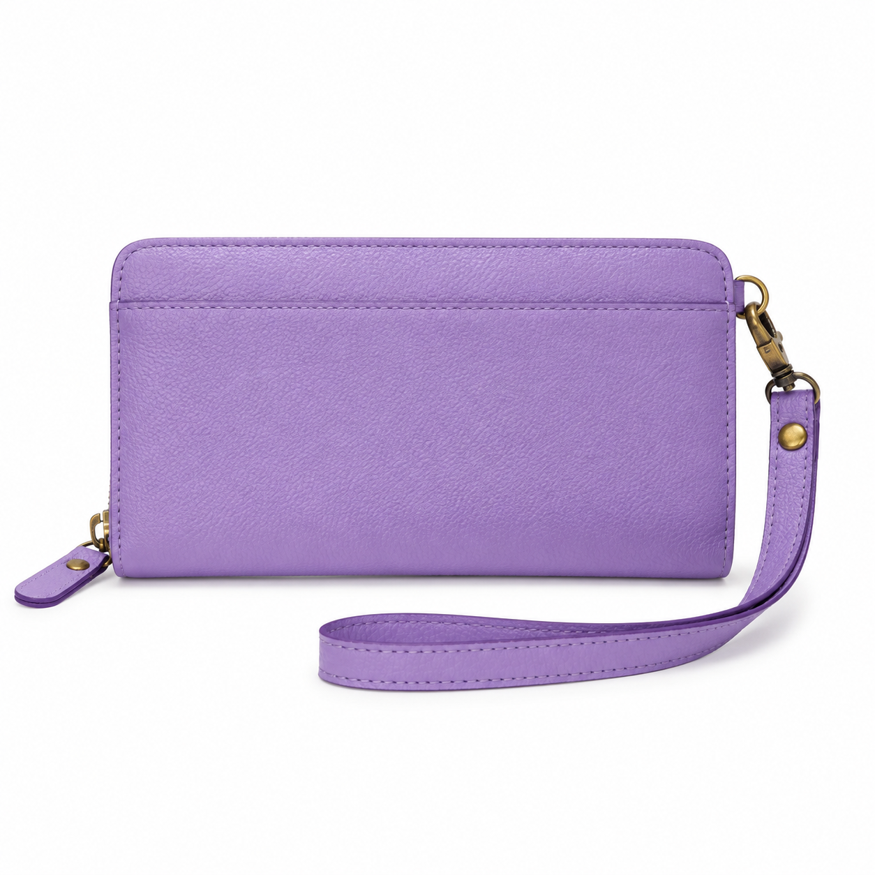 Purple Floral Rose Wristlet Wallet-3