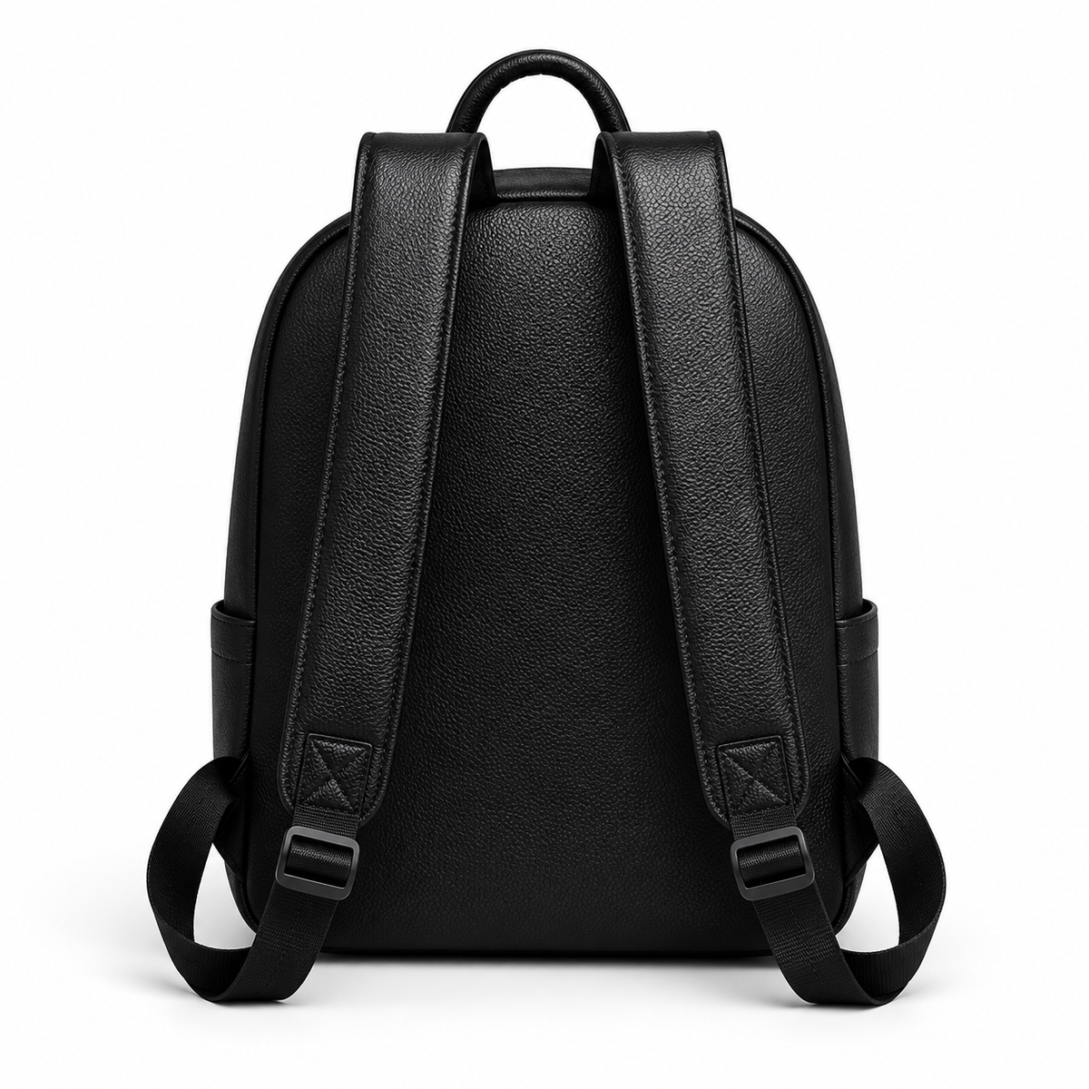Classic Black Textured Everyday Travel Backpack