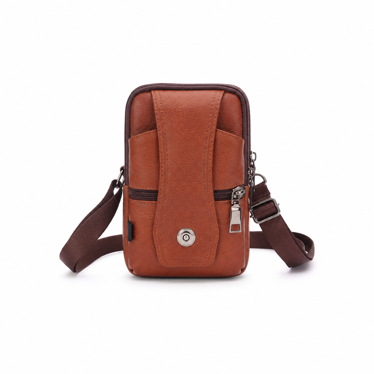 Vintage Leather Crossbody Phone Bag-4