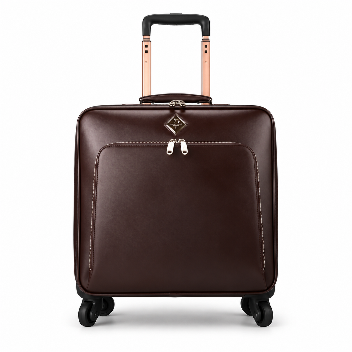 Coffee Brown Business Travel Rolling Bag-3
