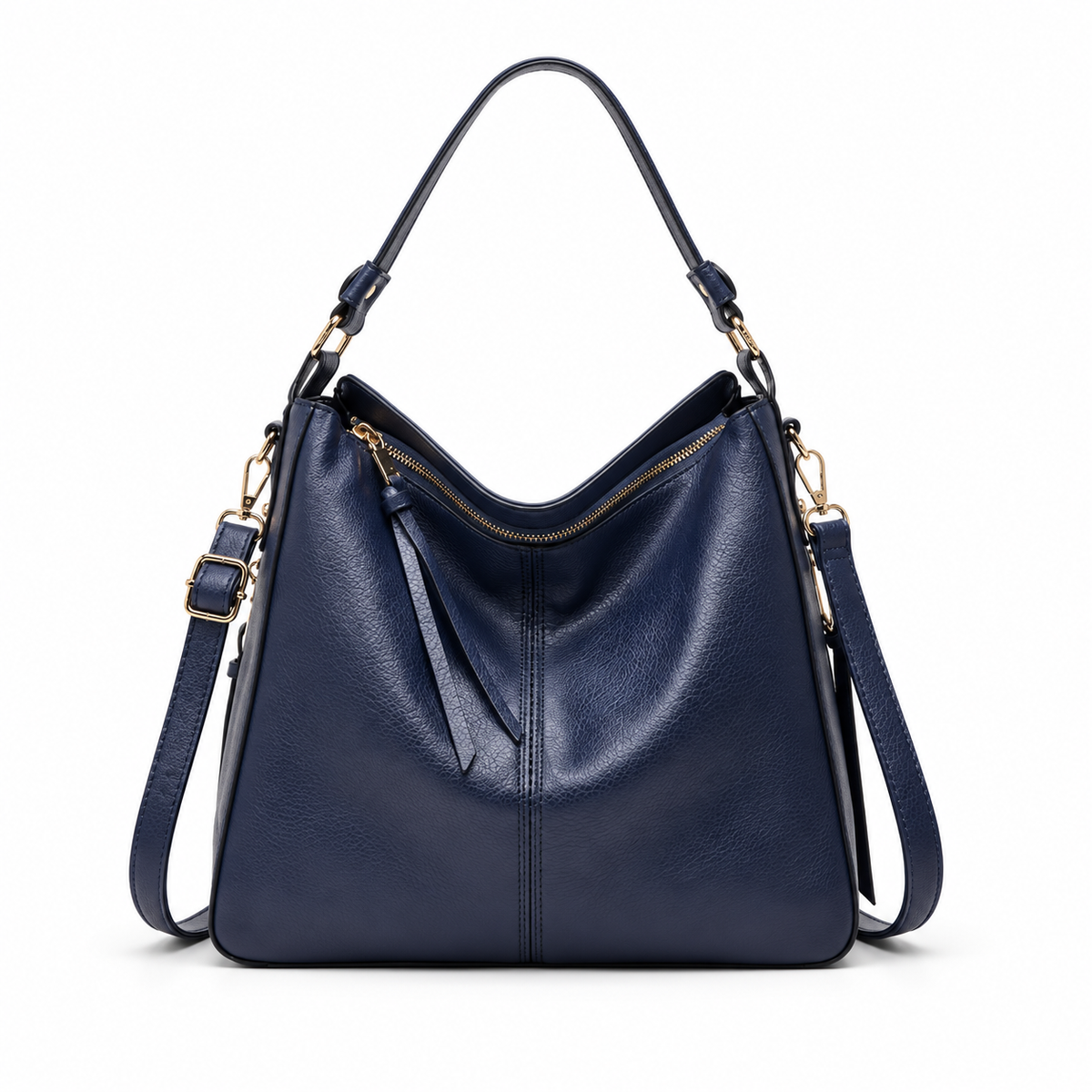 Navy Blue Hobo Shoulder Crossbody Bag-4